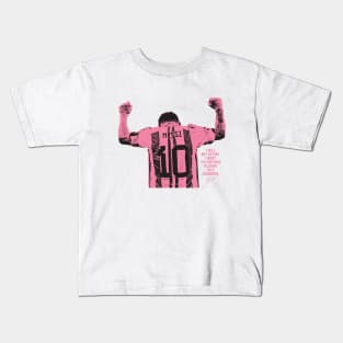 I will not retire messi pink Kids T-Shirt